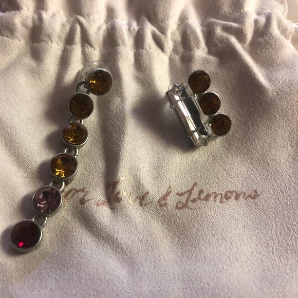 NWT For Love and Lemons Cleo Mismatched Earrings Jewelry FL&L - Picture 8 of 12